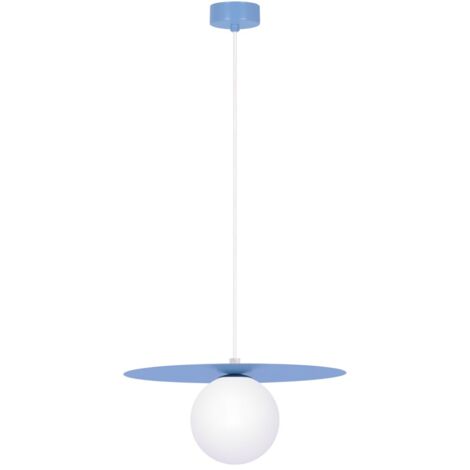 Lampada a sospensione Kaja Robin blu metallo Ø25cm G9 10W