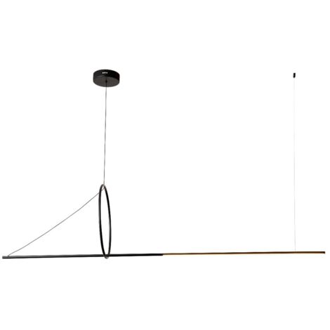 Lampada a sospensione Kaja Victoria nera LED 12W 4000K