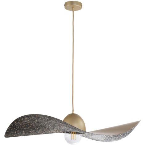 Lampada a sospensione Kapello Ø76 oro/nero E27 Sigma