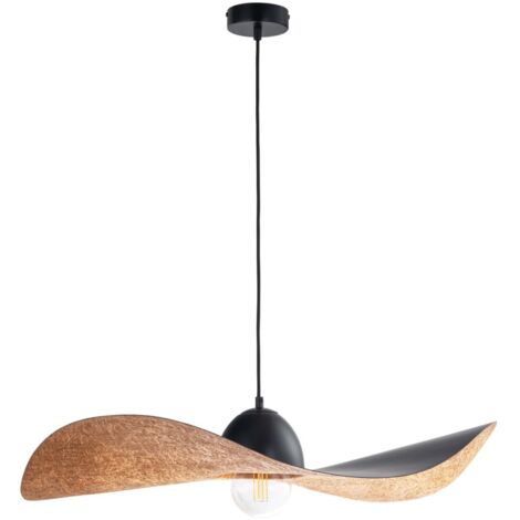 Lampada a sospensione Kapello nero rame Ø76 E27 Sigma