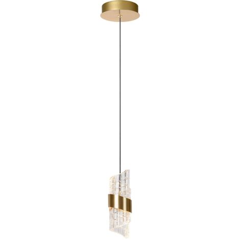Lampada a sospensione Kligande oro vetro LED 7W Lucide