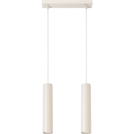 Lampada a sospensione Lagos beige 30x105x6cm Sollux