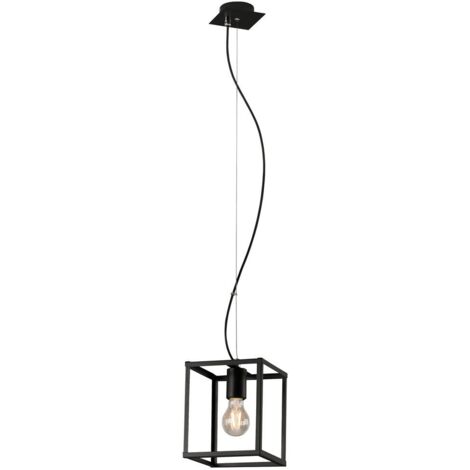Lampada a sospensione Lampada a sospensione a 1 luce Lampada a sospensione Black Steel 1x E27 40W Briloner