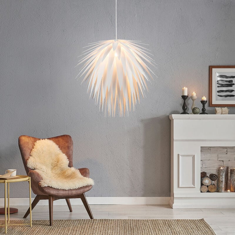 Image of Etc-shop - Lampada a sospensione lampada a sospensione lampada a sospensione lampada a sospensione soggiorno, fuochi d'artificio e foglie ottica