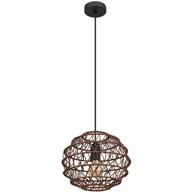 Image of Lampada a sospensione lampada a sospensione lampada da soffitto lampada da soggiorno lampada da sala da pranzo lampada da cucina, metallo carta nero
