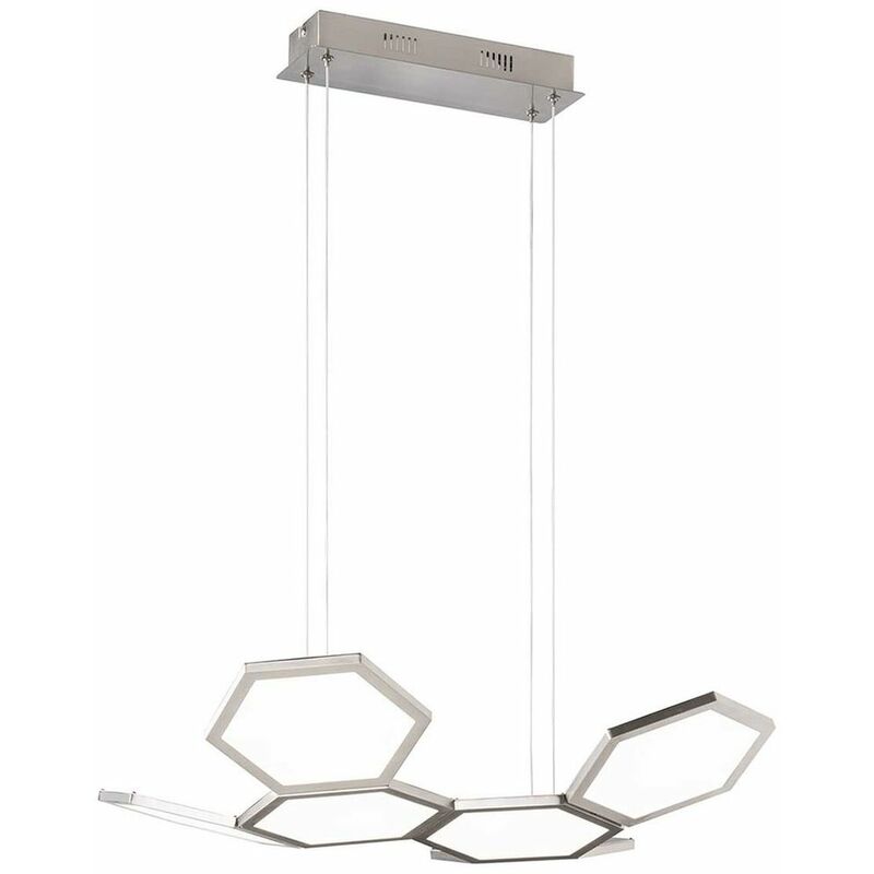 Image of Lampada a sospensione lampada a sospensione lampada da tavolo da pranzo plafoniera plafoniera, dimmerabile, metallo acrilico alluminio, 26W 3000K