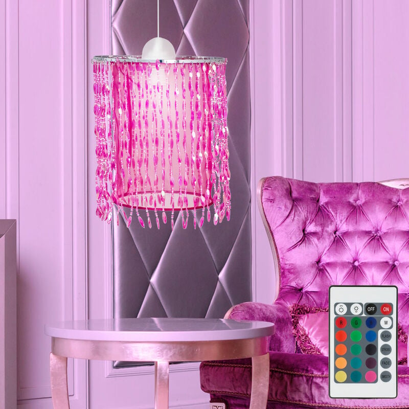 Image of Lampada a sospensione lampada a sospensione lampada per camera dei bambini lampada a sospensione lampada stanza dei giochi, tenda di cristallo, 1x