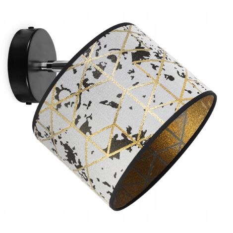 LAMPADA A SOSPENSIONE, LAMPADA DA PARETE, PARALUME, MOTIVO ORO