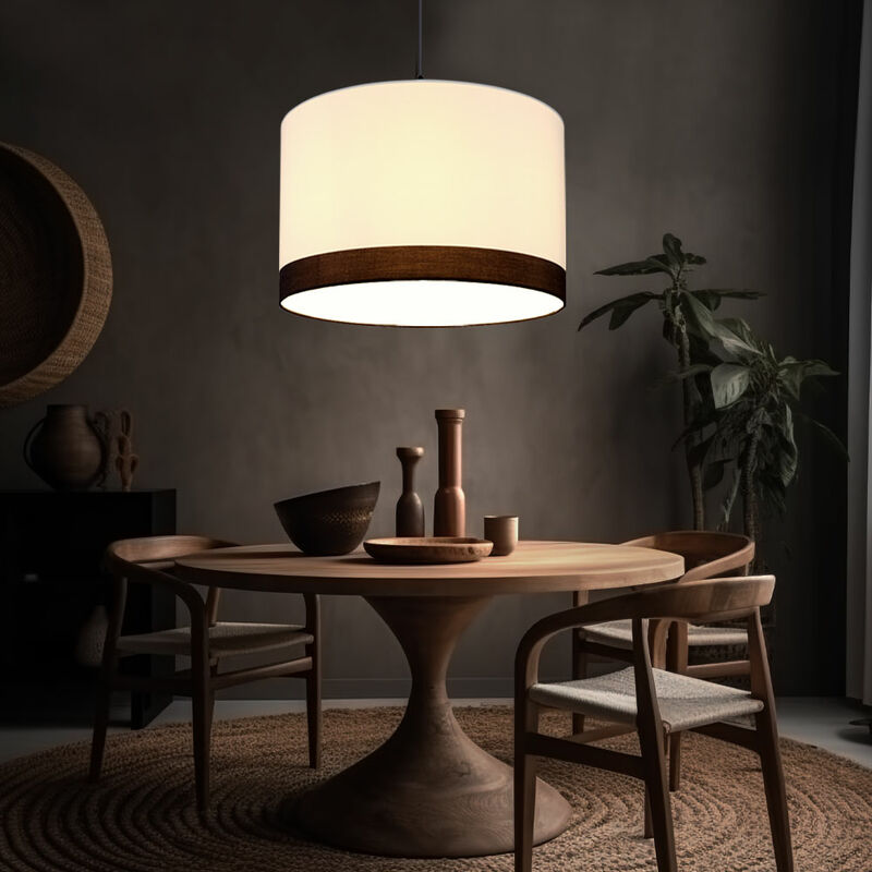 Image of Globo - Lampada a sospensione lampada da soffitto in metallo bianco appeso soggiorno moderno lampada a sospensione tavolo da pranzo bianco, nero, 1x
