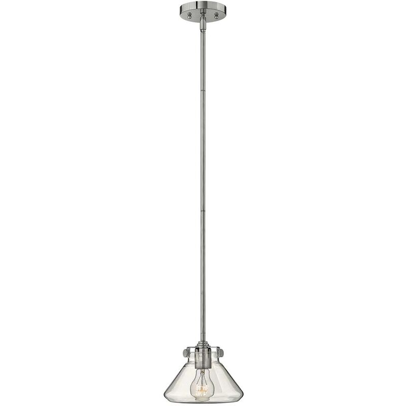 Image of Etc-shop - Lampada a sospensione lampada da soffitto lampada a sospensione vetro acciaio d 20,3 cm lampada da sala da pranzo 1 fiamma