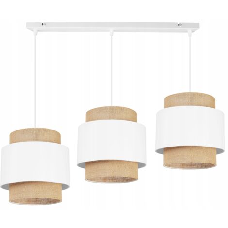 LAMPADA A SOSPENSIONE, LAMPADARIO DA SOFFITTO, PARALUME, BOHO JUTA