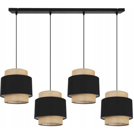 LAMPADA A SOSPENSIONE, LAMPADARIO DA SOFFITTO, PARALUME, BOHO JUTA