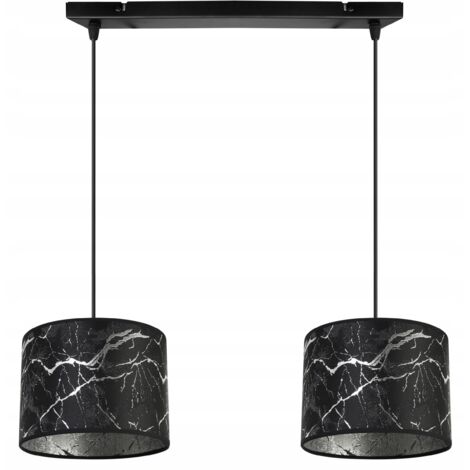 LAMPADA A SOSPENSIONE, LAMPADARIO DA SOFFITTO, PARALUME, MODELLO ARGENTO