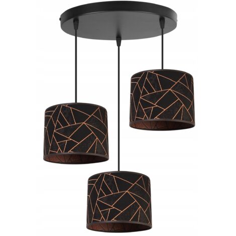 LAMPADA A SOSPENSIONE, LAMPADARIO DA SOFFITTO, PARALUME, MODELLO, RAME
