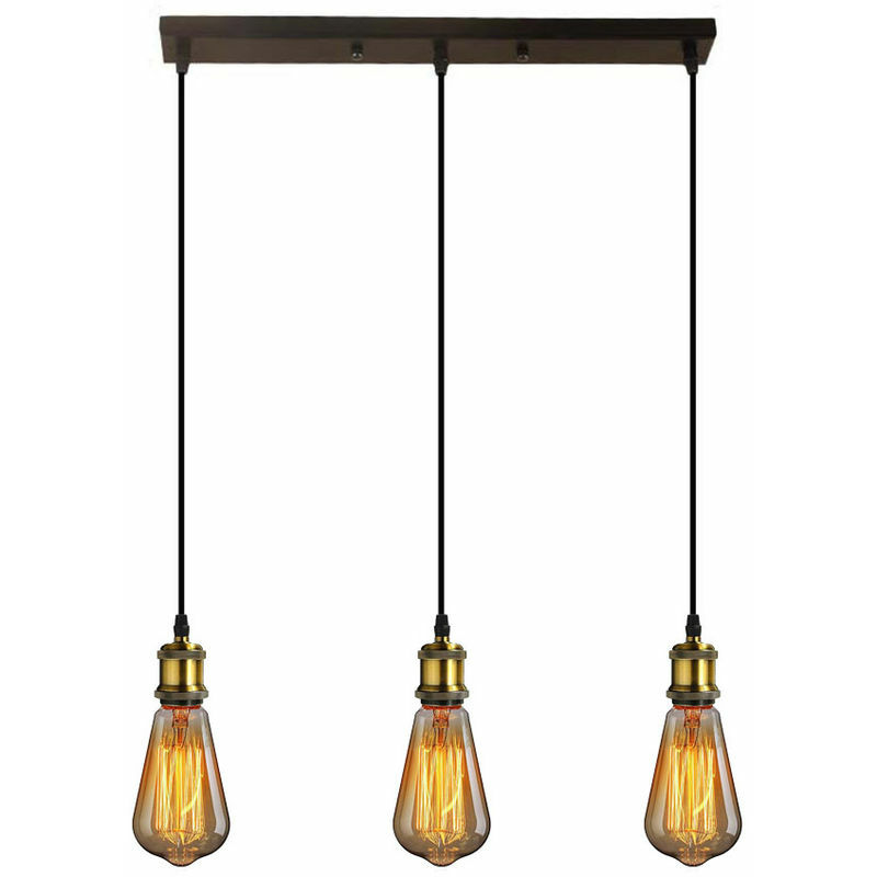 Lampada a sospensione Lampadario industriale a 3