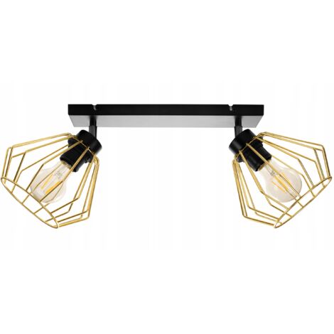 LAMPADA A SOSPENSIONE LAMPADARIO LED DORATO PLAFON