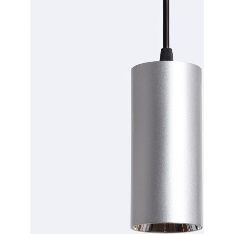 Lampada a Sospensione LED 18W Alluminio Misoh (2700K - 4000K - 6000K) 38º CCT Nero / Argento