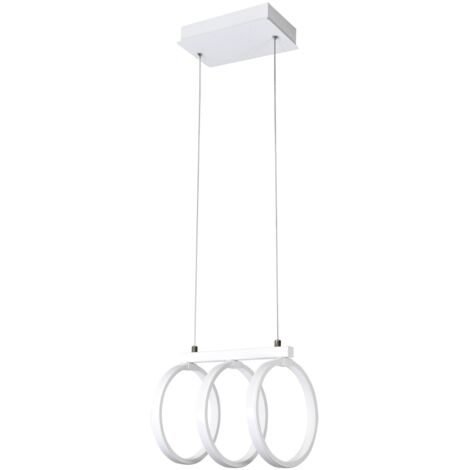 Lampada a sospensione LED 34W 3000K bianca Polux Flint