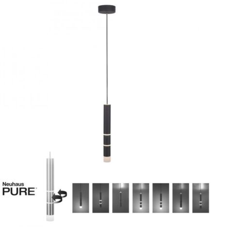 Lampada a sospensione LED 4 luci Pure-Vega Paul Neuhaus