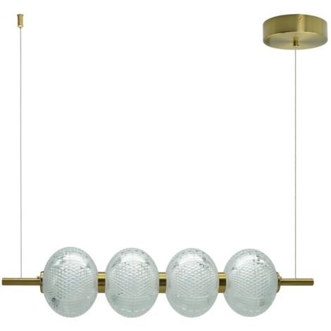 Lampada a sospensione LED Amerilla 4 luci oro IdeaLED