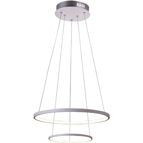 Lampada a sospensione LED Candellux LUNE Ø50 bianca