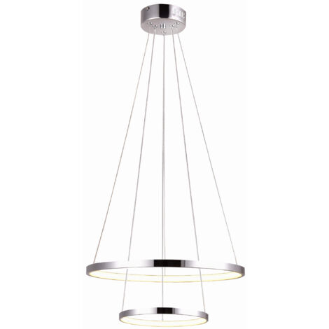 Lampada a sospensione LED Candellux LUNE Ø50 cromo