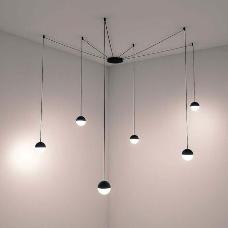 Lampada a sospensione LED design "ÓRBITA" 6x8W (36W)
