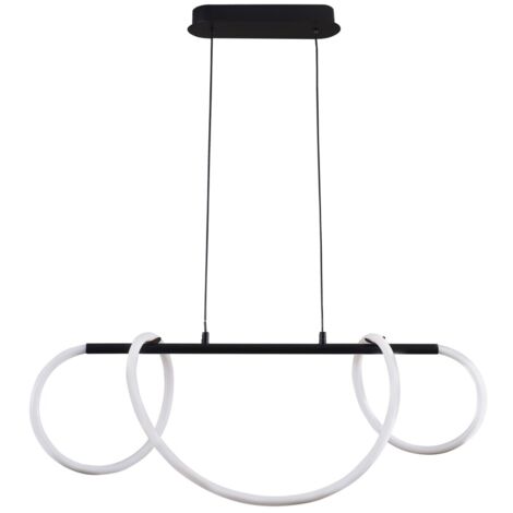 Lampada a sospensione LED EMMA Polux 38W nera 4000K