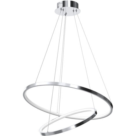 Lampada a sospensione LED HOOP CHROME 51W