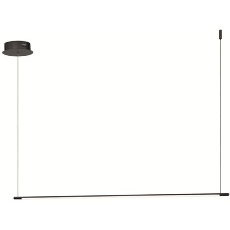 Lampada a sospensione Led in metallo verniciato Nero - GENIUS 120