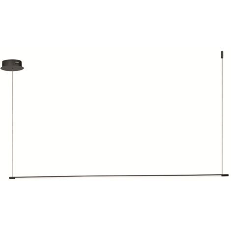 Lampada a sospensione Led in metallo verniciato Nero - GENIUS 160
