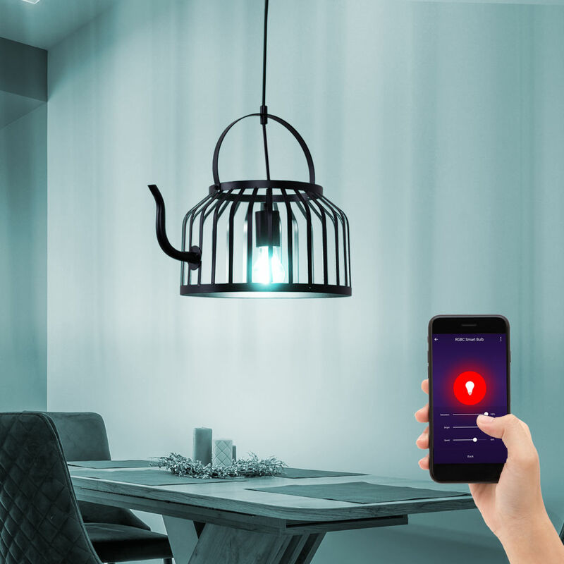 Image of Lampada a sospensione led intelligente lampada a sospensione dimmerabile lampada da sala da pranzo lampada da cucina, app e controllo vocale Cambio