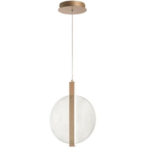 Lampada a sospensione LED JUIS in vetro texturizzato TRASPARENTE Piccolo 30 cm