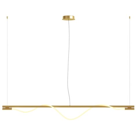 Lampada a sospensione LED Maytoni Tau ottone 150cm