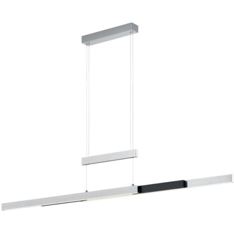 Lampada a sospensione LED, metallo, alluminio, 150,5x150x6 cm, Trajan