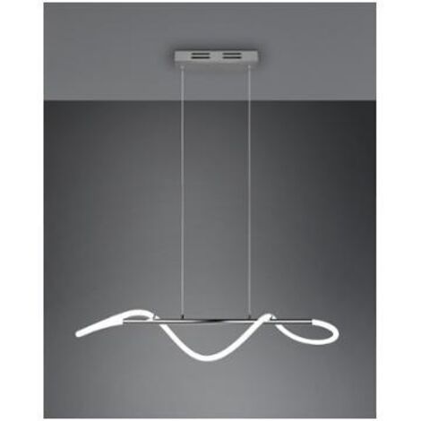 Lampada a sospensione LED, metallo, cromo, L105 cm, Argos