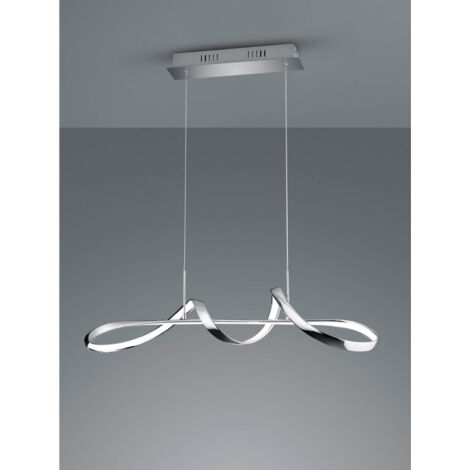 Lampada a sospensione LED, metallo, cromo, L81 cm, Perugia