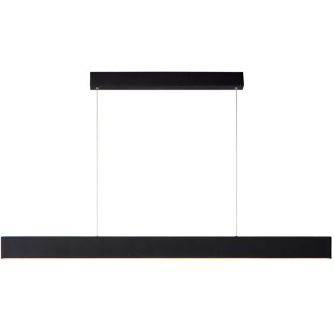 Lampada a sospensione LED moderna nera Raya 36W Lucide