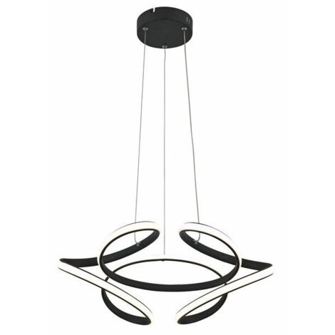 Lampada a sospensione LED Narida nera 40W Reality
