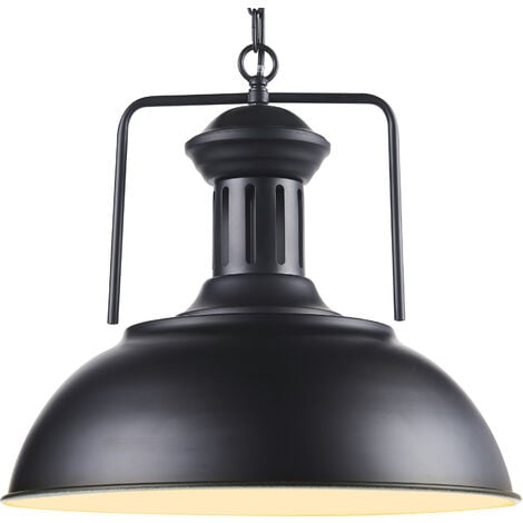 Lampada a sospensione LED nero illuminazione moderna Teamson Home VN-L00035-EU