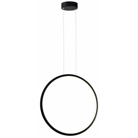 Lampada a sospensione LED Ragi anello nero Ø43 24W Reality