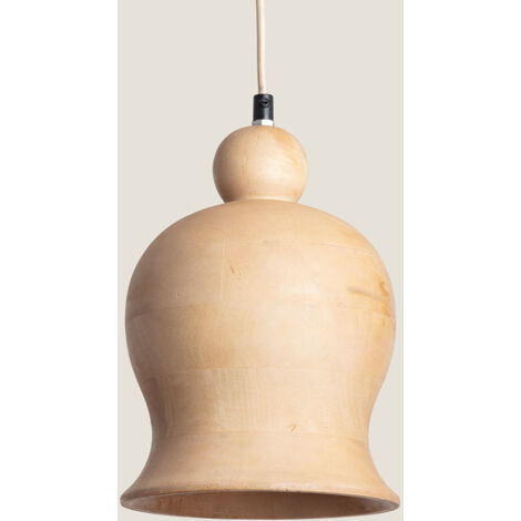 Lampada a Sospensione Legno Akesh III Naturale