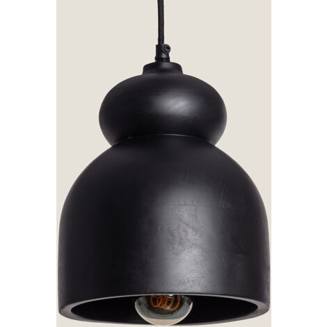 Lampada a Sospensione Legno Vakarai Nero