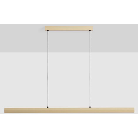 Lampada a Sospensione Lineare LED 42W Alluminio CCT Doppia Luce Funky Kool Beige Selezionabile (Caldo-Naturale) 2700K - 3500K - 4000K