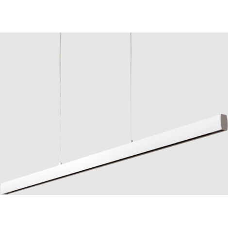 Lampada a Sospensione Lineare LED 42W Alluminio CCT Doppia Luce Funky Zapp Bianco Selezionabile (Caldo-Naturale) 2700K - 3500K - 4000K