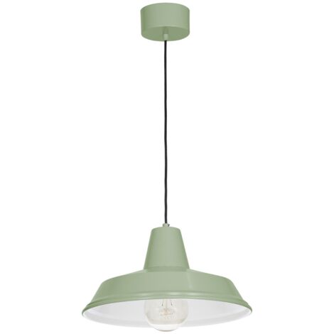 Lampada a sospensione loft Class verde Ø36 E27 Luminex