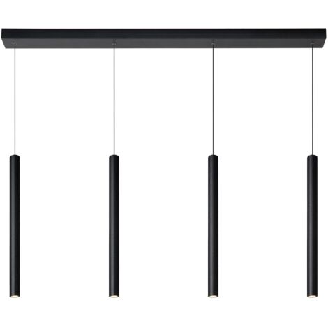 Lampada a sospensione Lorenz Lucide nera LED 16W dimmerabile