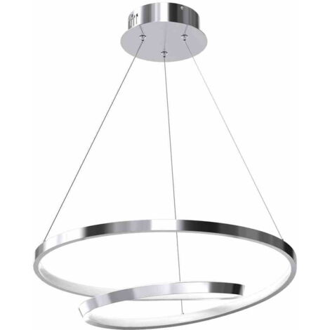 Lampada a sospensione LUCERO CROMO 48W LED