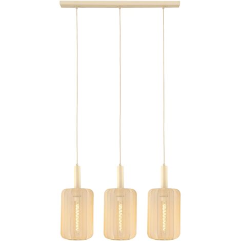 Lampada a sospensione Lucide Corina beige 3xE27 40W