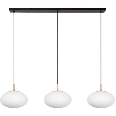 Lampada a sospensione Lucide Elysee 3xE27 nero oro